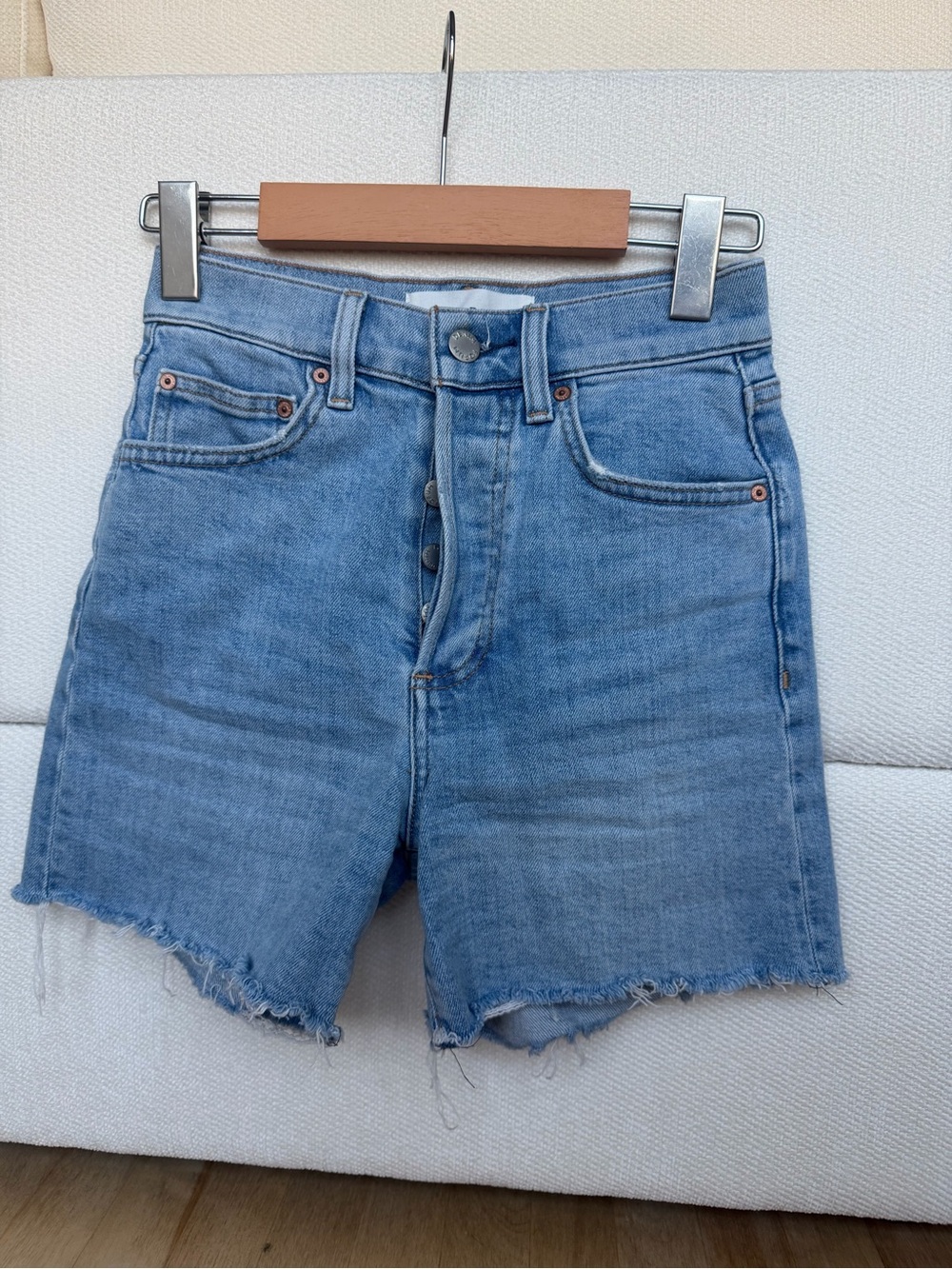 The Denim Forum Aritzia Mid-Thigh Short